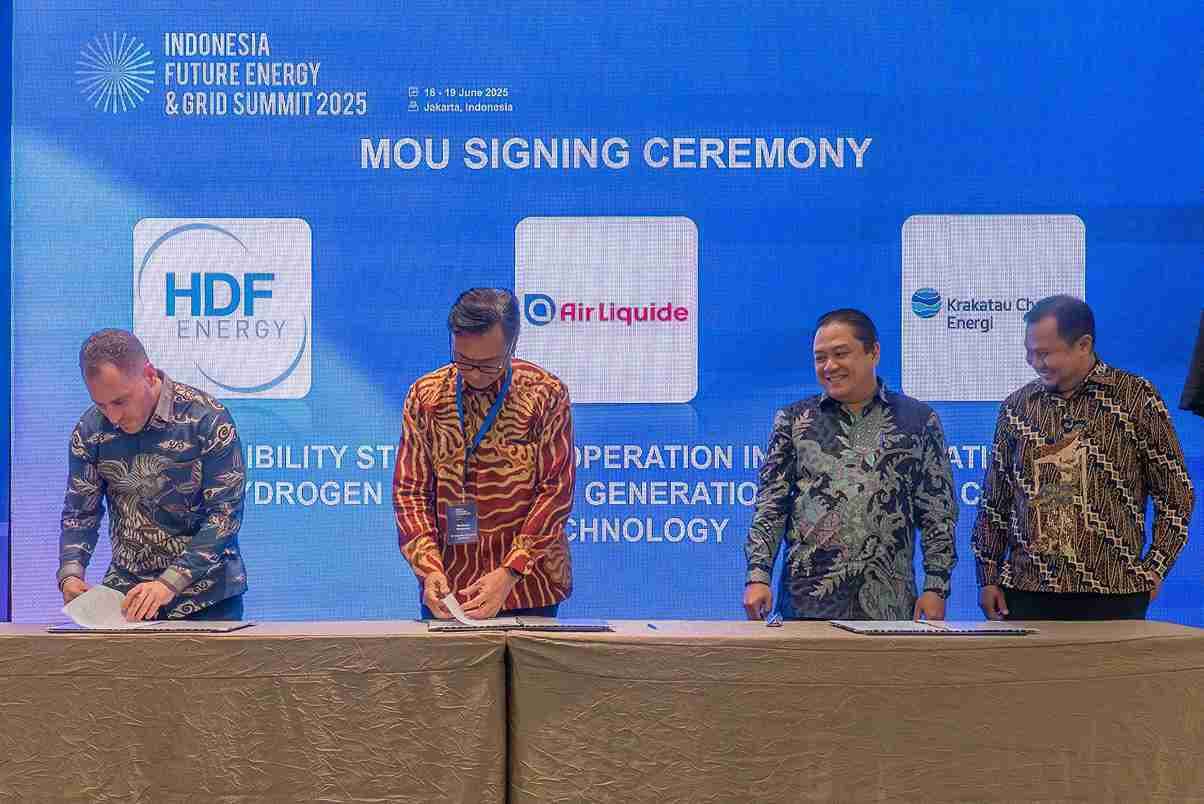 KCE Jajaki Studi Pembangkit Hidrogen Bersama HDF Energy dan Air Liquide