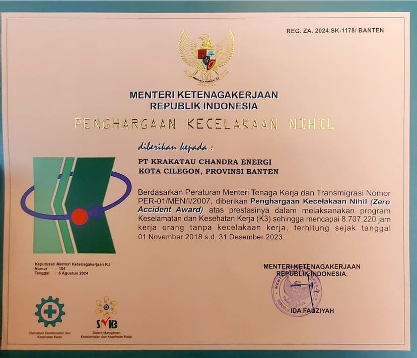 Image for Penghargaan Kecelakaan Nihil Image for Penghargaan Kecelakaan Nihil