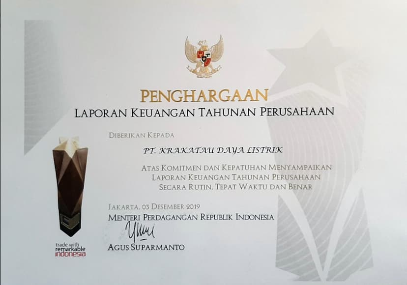 Image for Penghargaan Laporan Keuangan Tahunan Perusahaan Image for Penghargaan Laporan Keuangan Tahunan Perusahaan